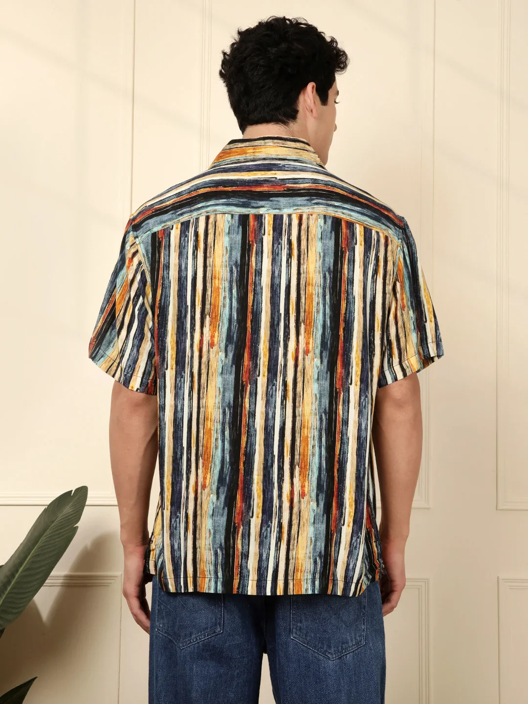 Short Sleeve Printed Resort Collar Shirt - Image 5