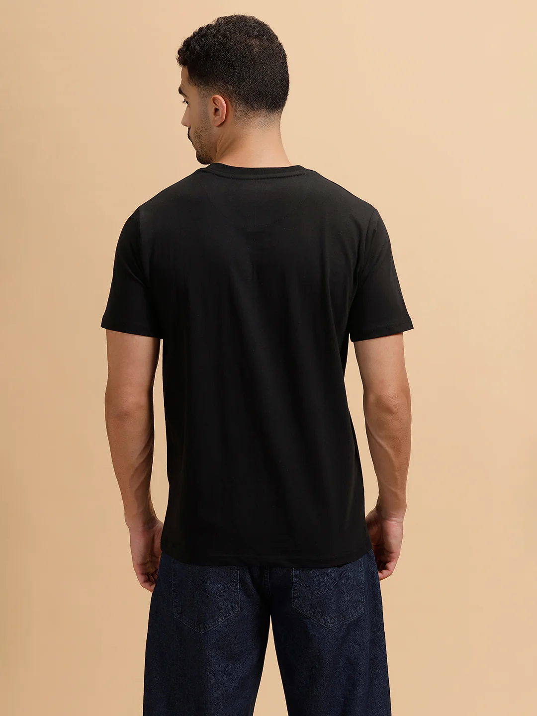Sketched Logo Printed T-Shirt | Black - Image 3
