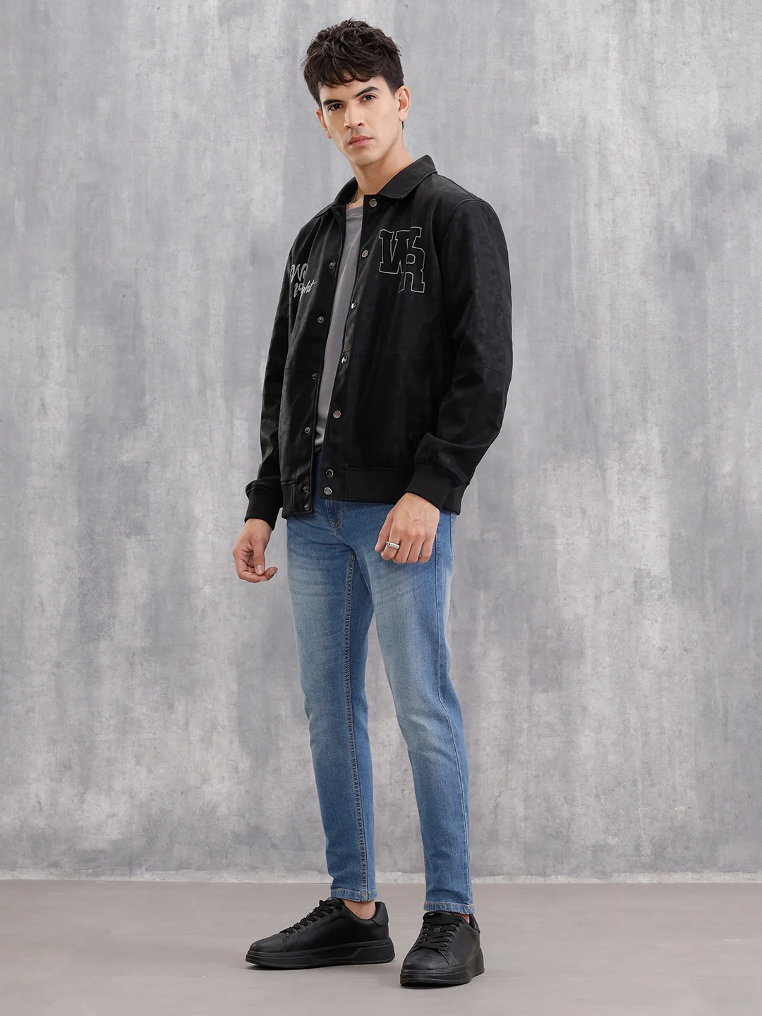 Skinny Crop Mid Wash Jeans I Blue - Image 2