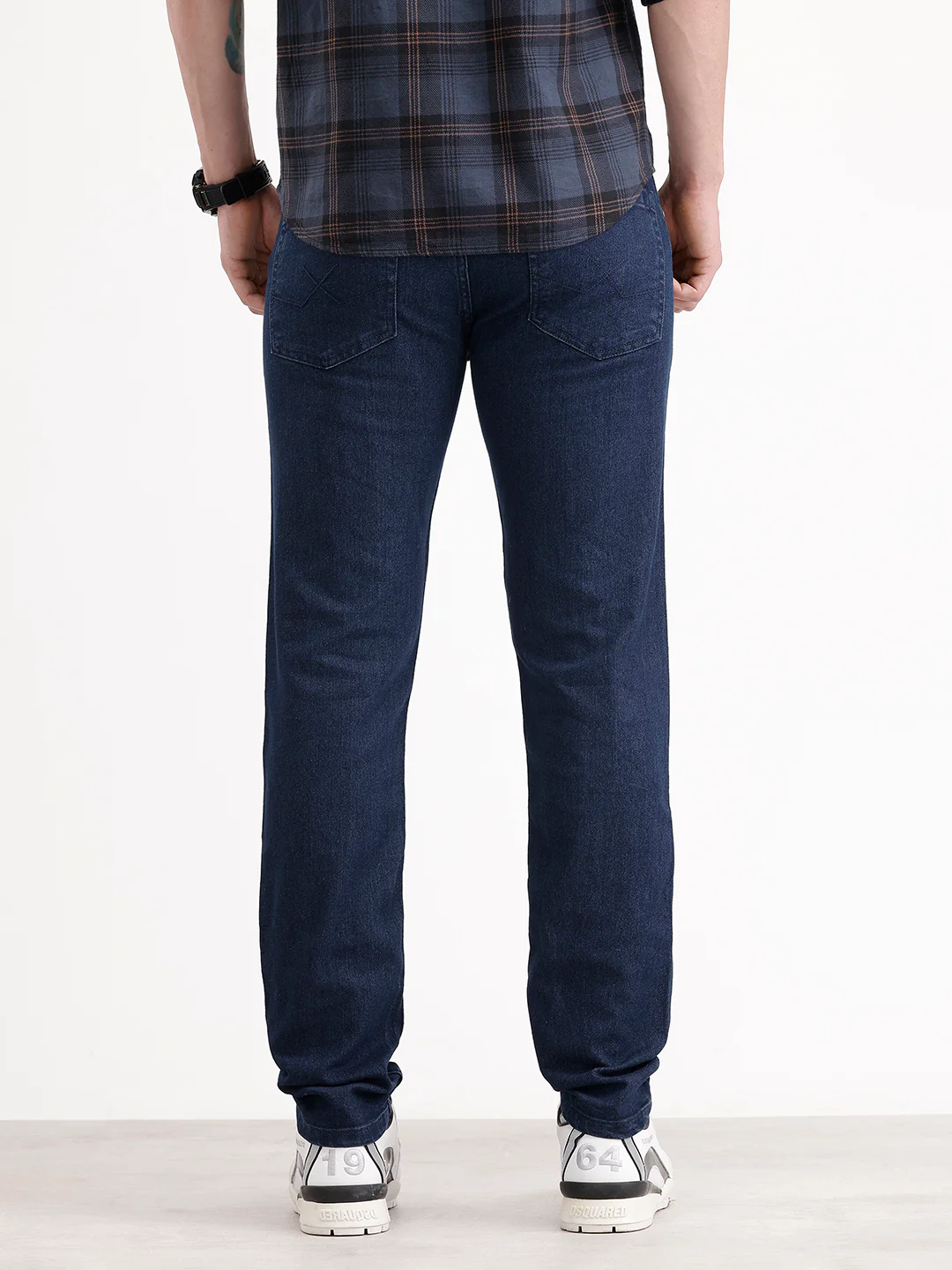 Skinny Fit Denim Jeans | Dark Blue - Image 3