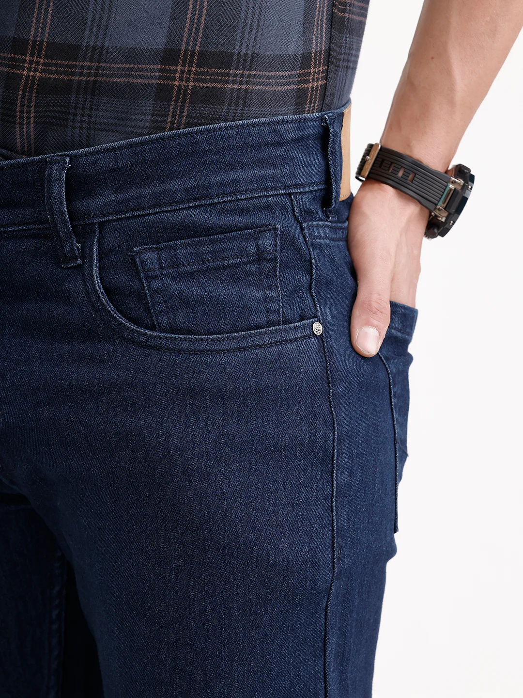 Skinny Fit Denim Jeans | Dark Blue - Image 5