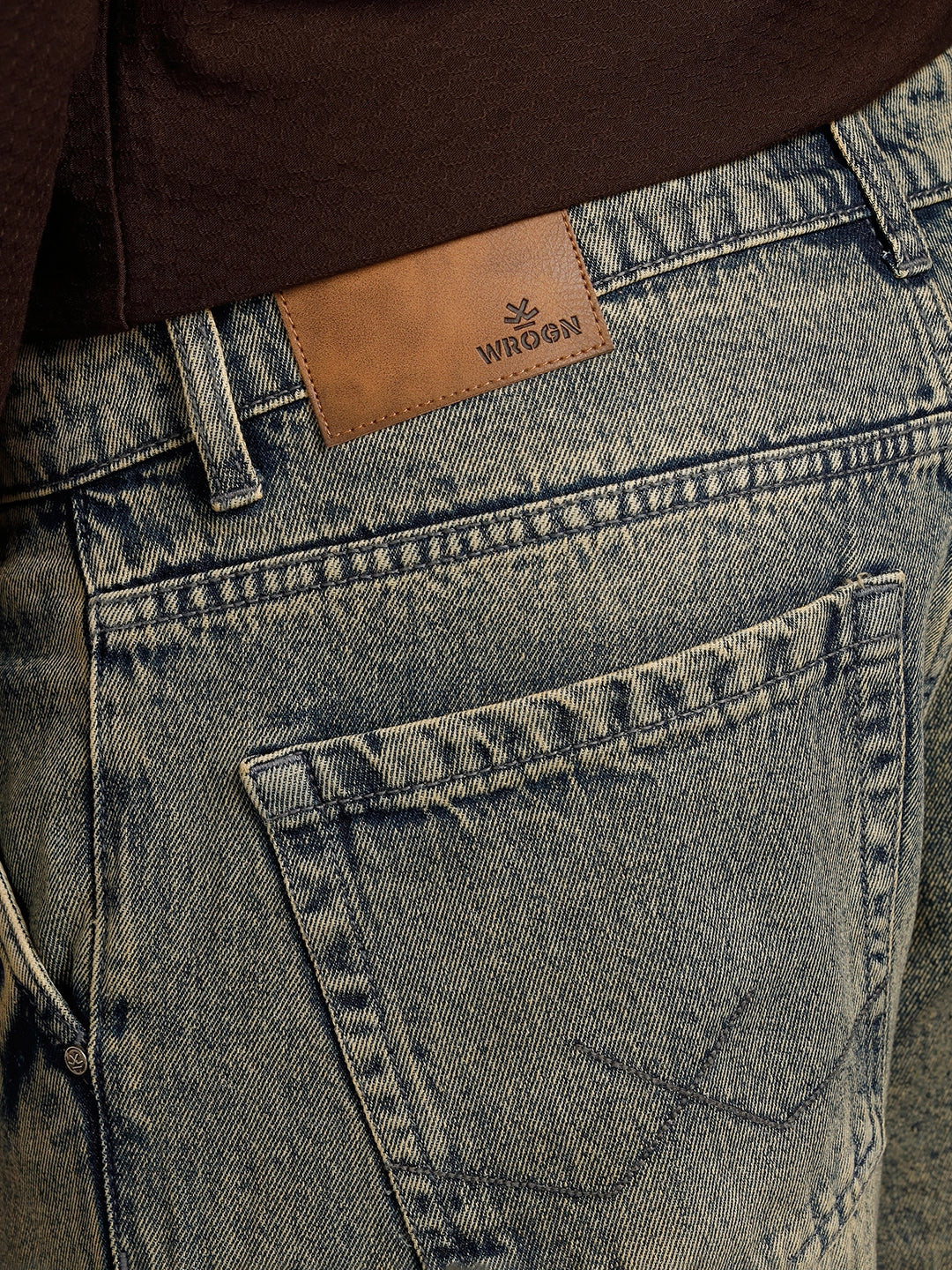 Slanted Pocket Loose Fit Jeans | Blue - Image 5