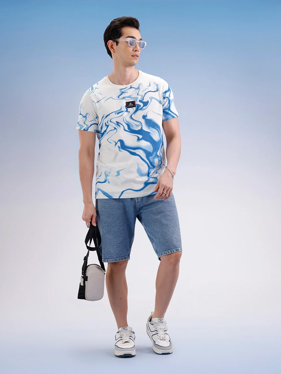 Slim Fit Classic Placement Printed T-Shirt  | Off White - Image 2