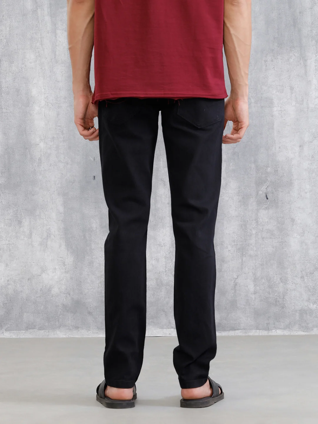 Slim Fit Jet Black Jeans | Black - Image 3