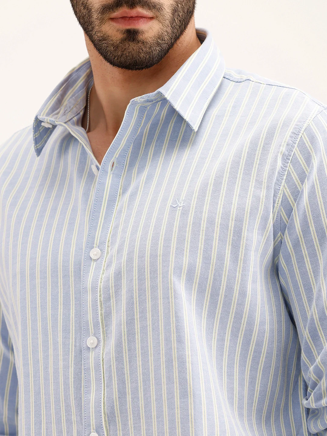 Slim Fit Striped Shirt | Blue - Image 5