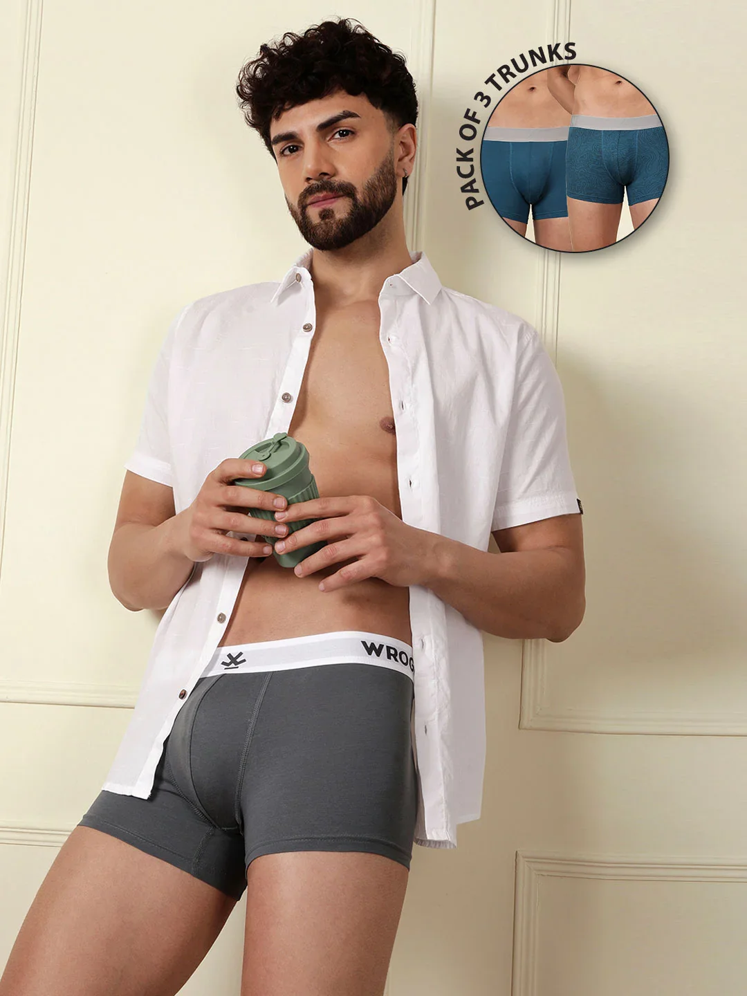 Soft Cotton Solids & Print 3-Pack Trunks - Image 3
