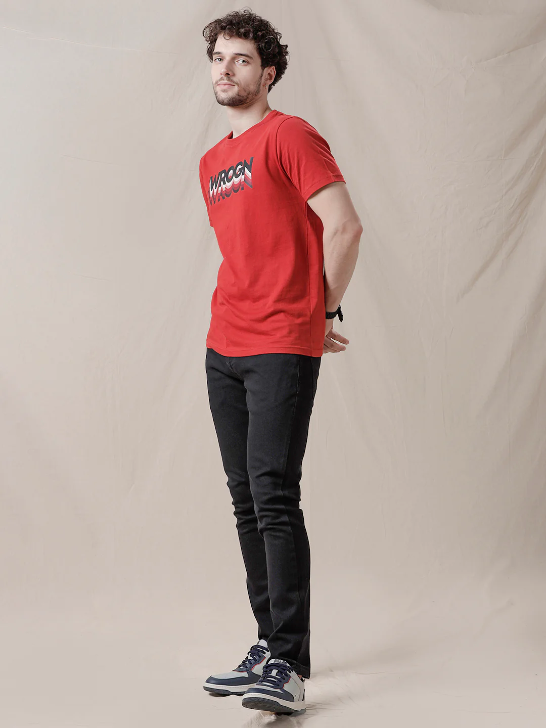 Solid Black Slim Fit Jeans - Image 2