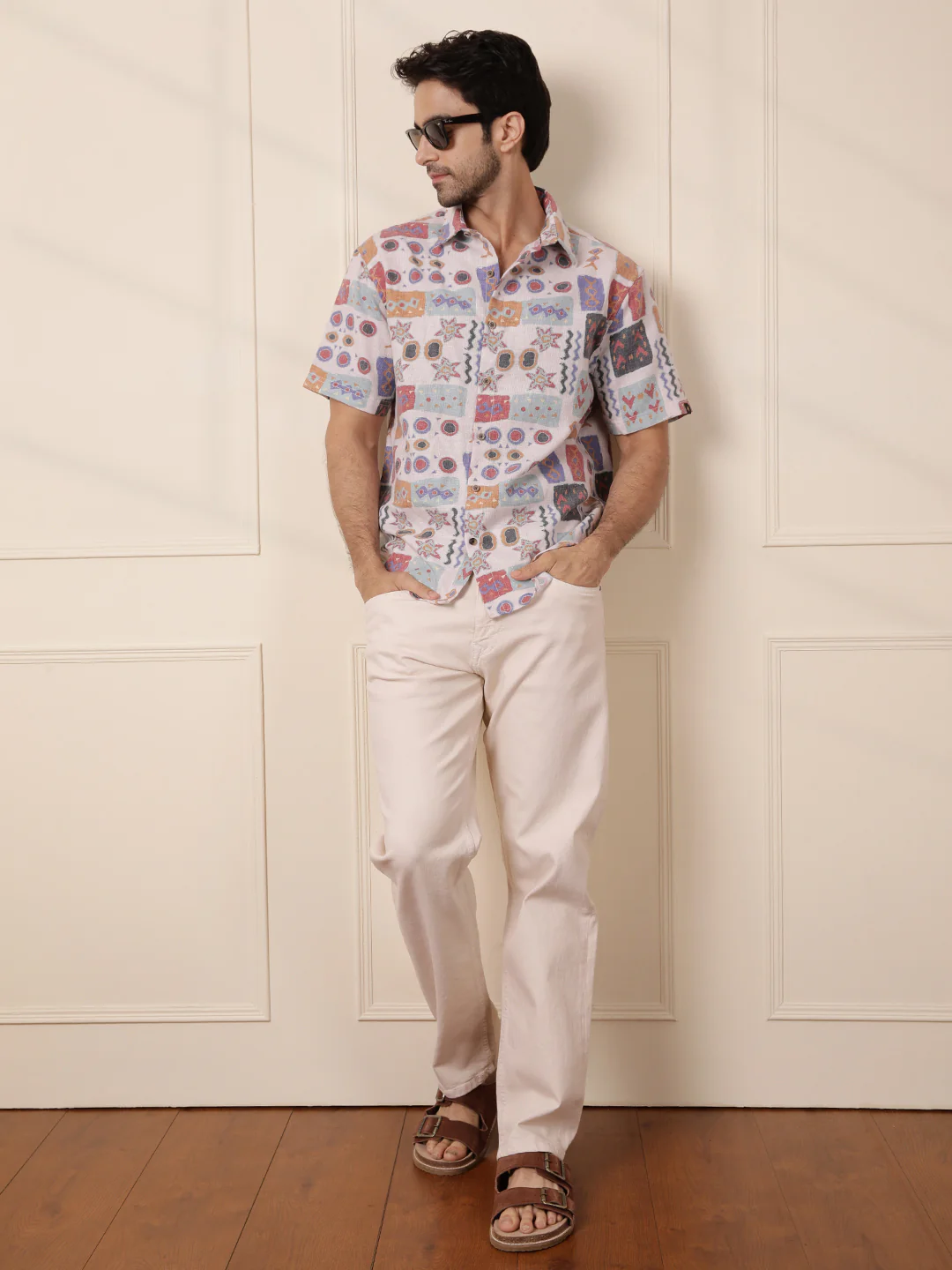 Casual Anti Fit Jeans | Beige - Image 2