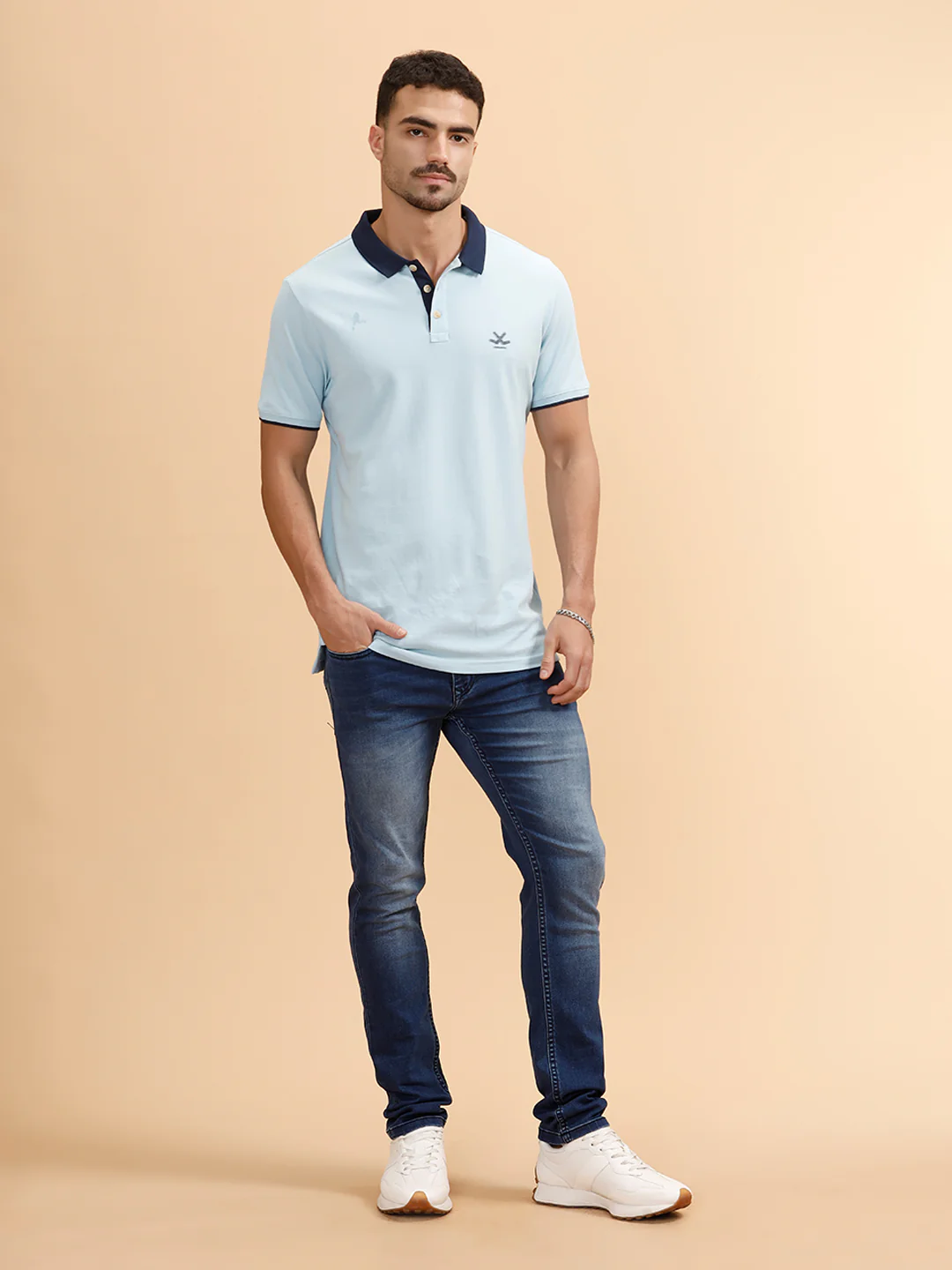 Solid Heavy Fade Jeans | Blue - Image 2