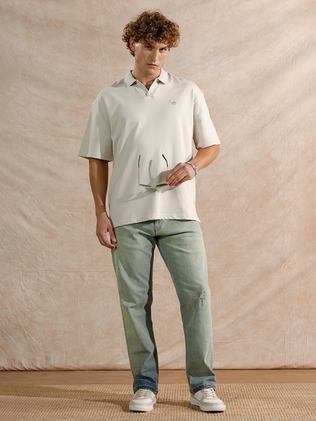 Distressed Heavy Fade Anti Fit Jeans | Blue - Image 2