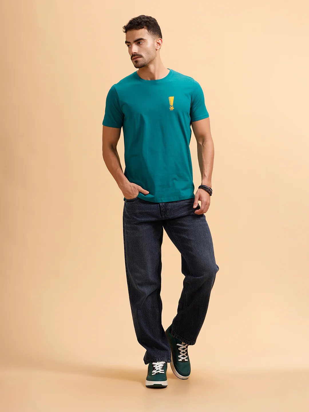 Solid Light Fade Anti Fit Jeans | Dark Blue - Image 2