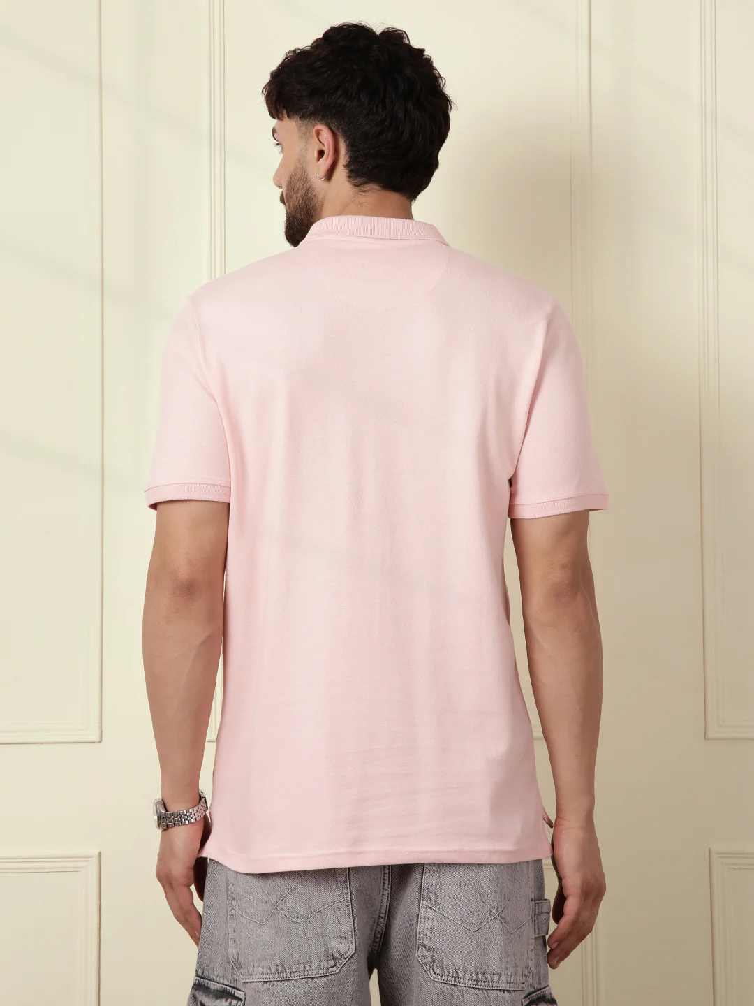 Solid Power Stretch Polo | Pink - Image 4