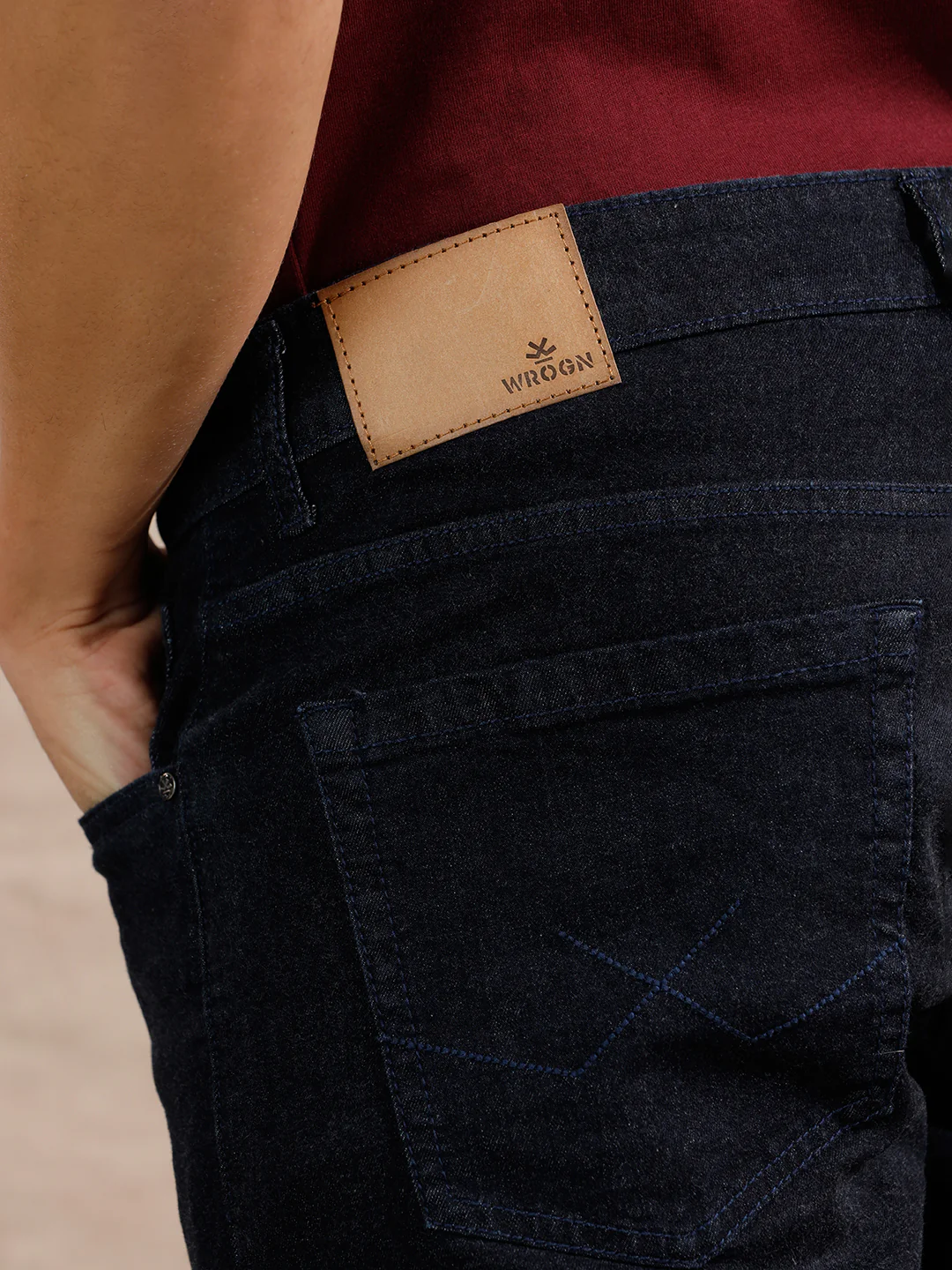 Solid Look Slim Fit Jeans | Dark Blue - Image 6