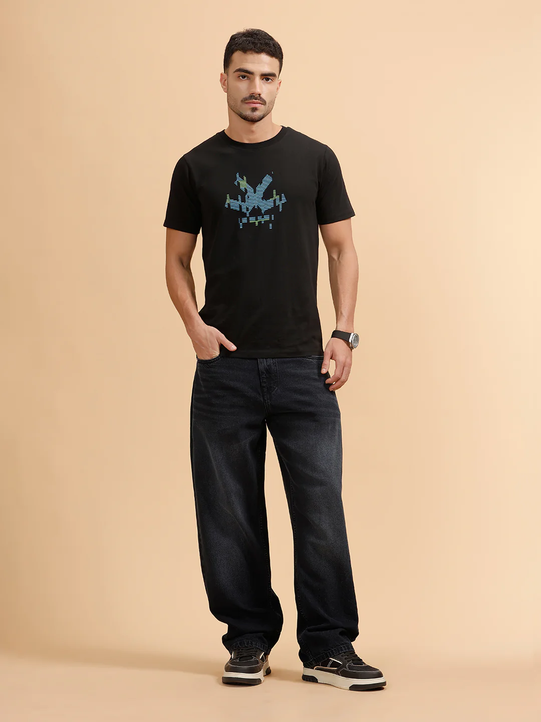 Casual Loose Fit Jeans | Black - Image 2