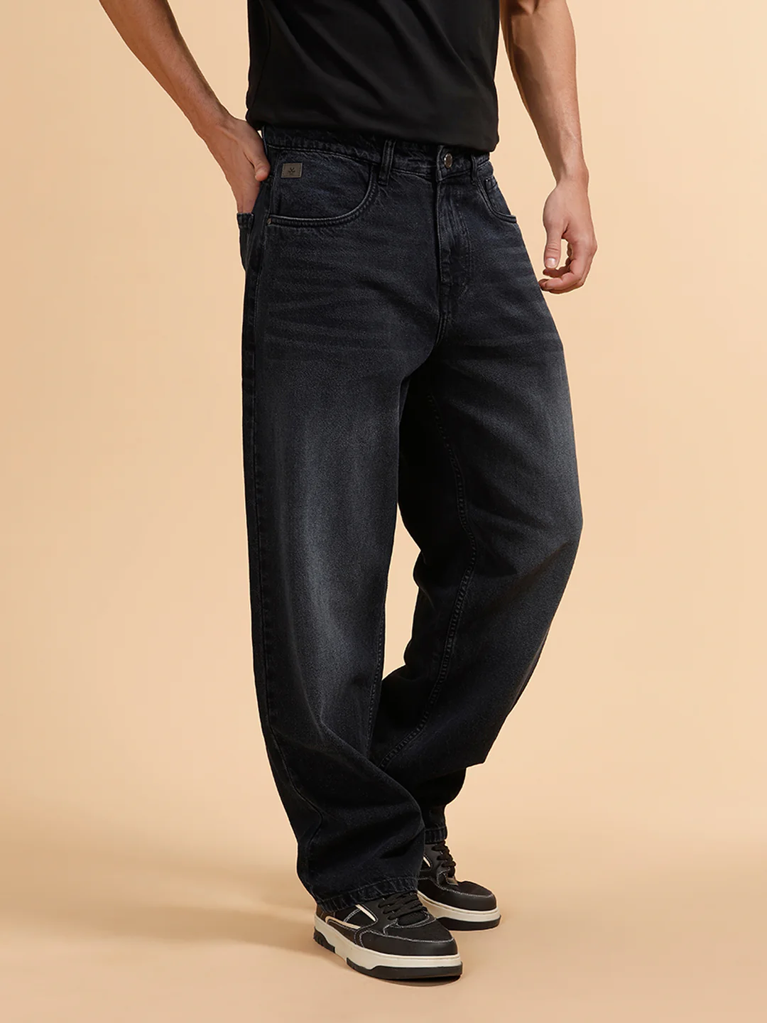 Casual Loose Fit Jeans | Black - Image 4