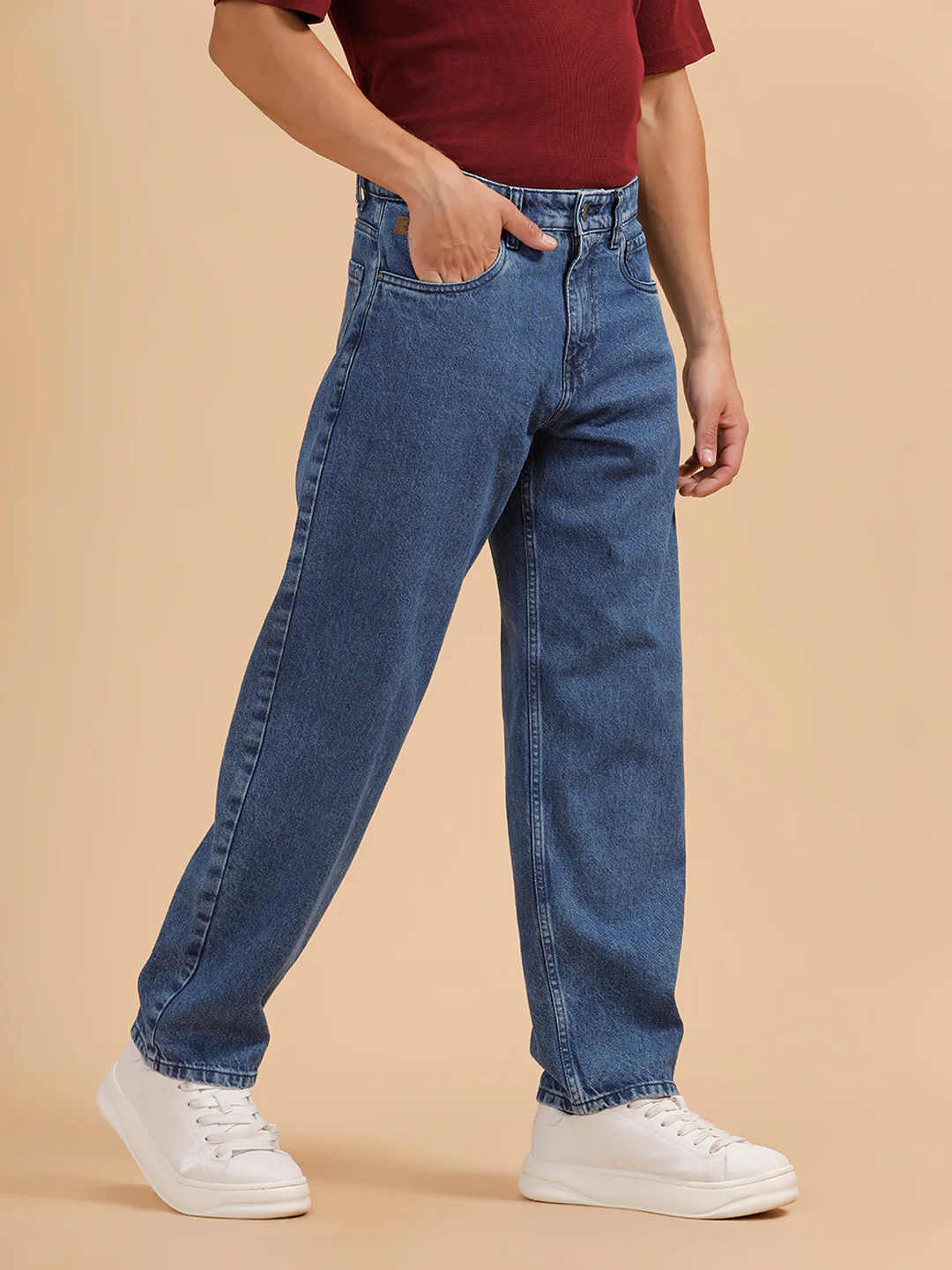 Casual Loose Fit Jeans | Light Blue - Image 4