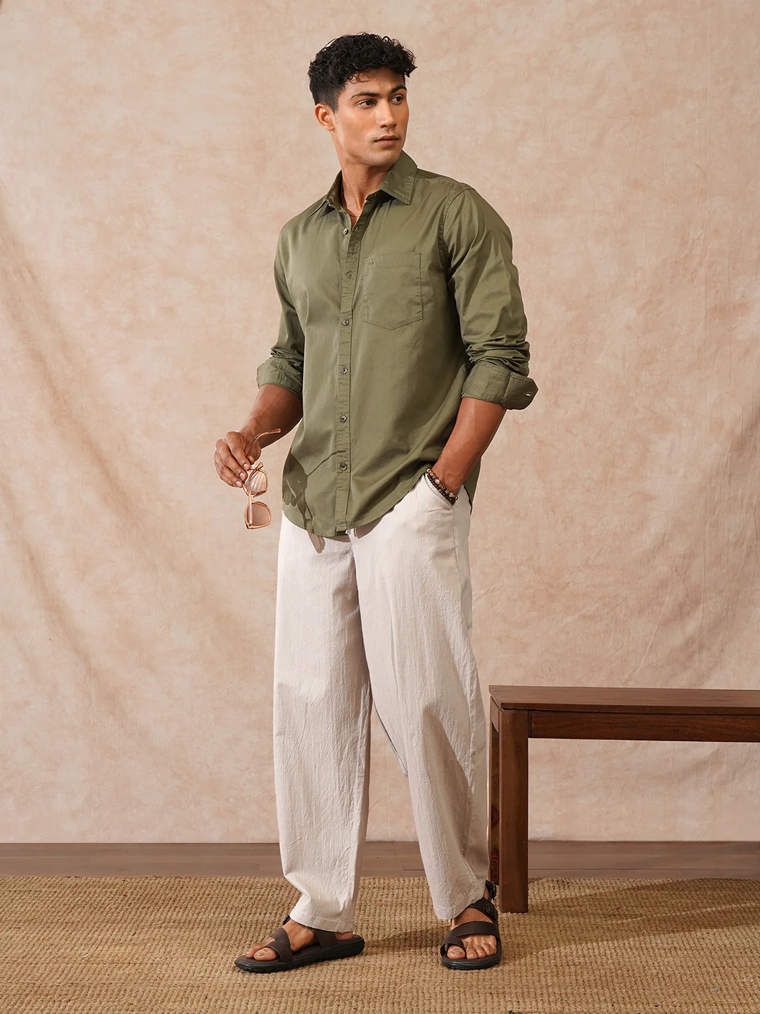Solid Loose Fit Trouser | Grey - Image 2