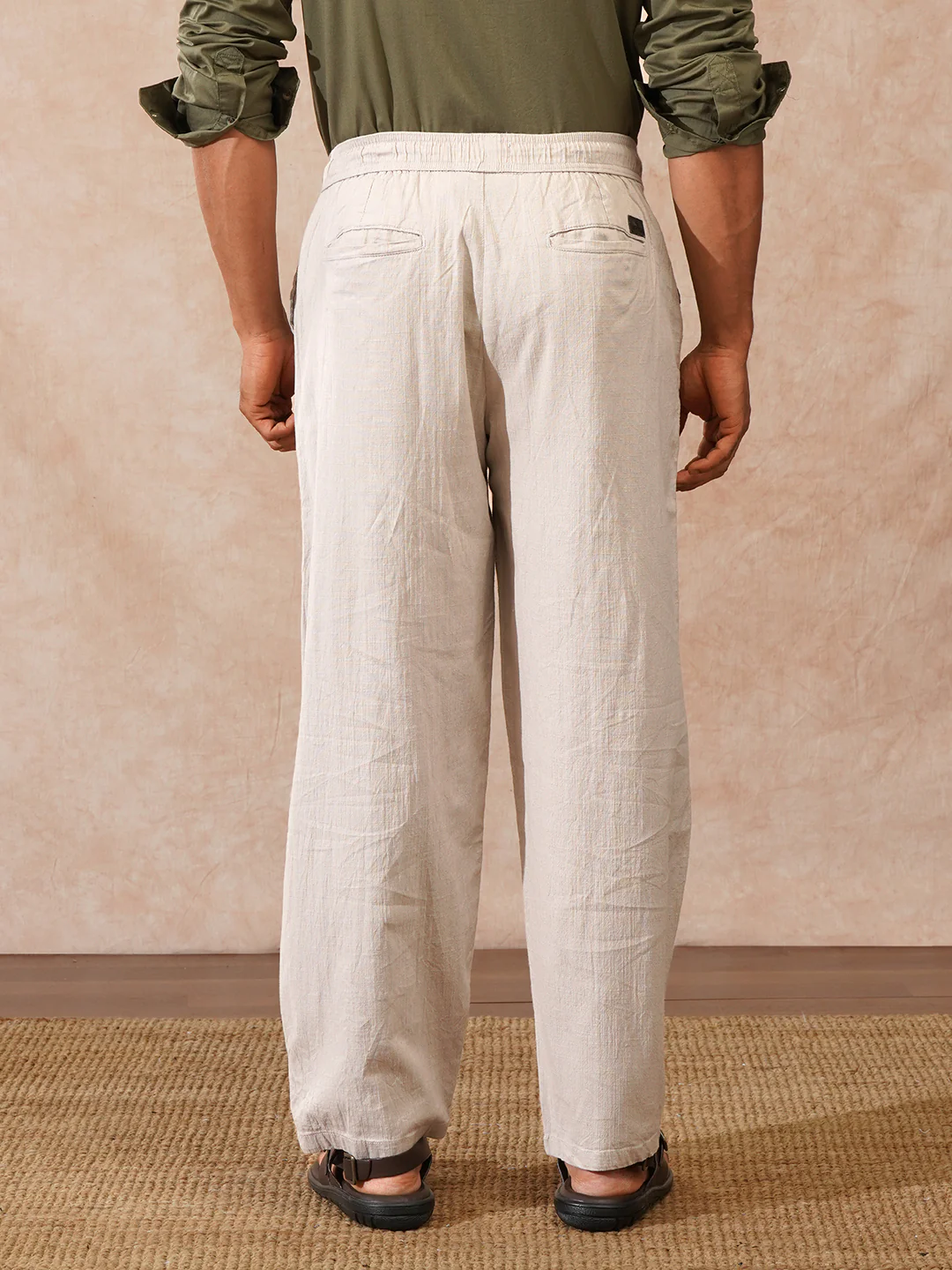 Solid Loose Fit Trouser | Grey - Image 3