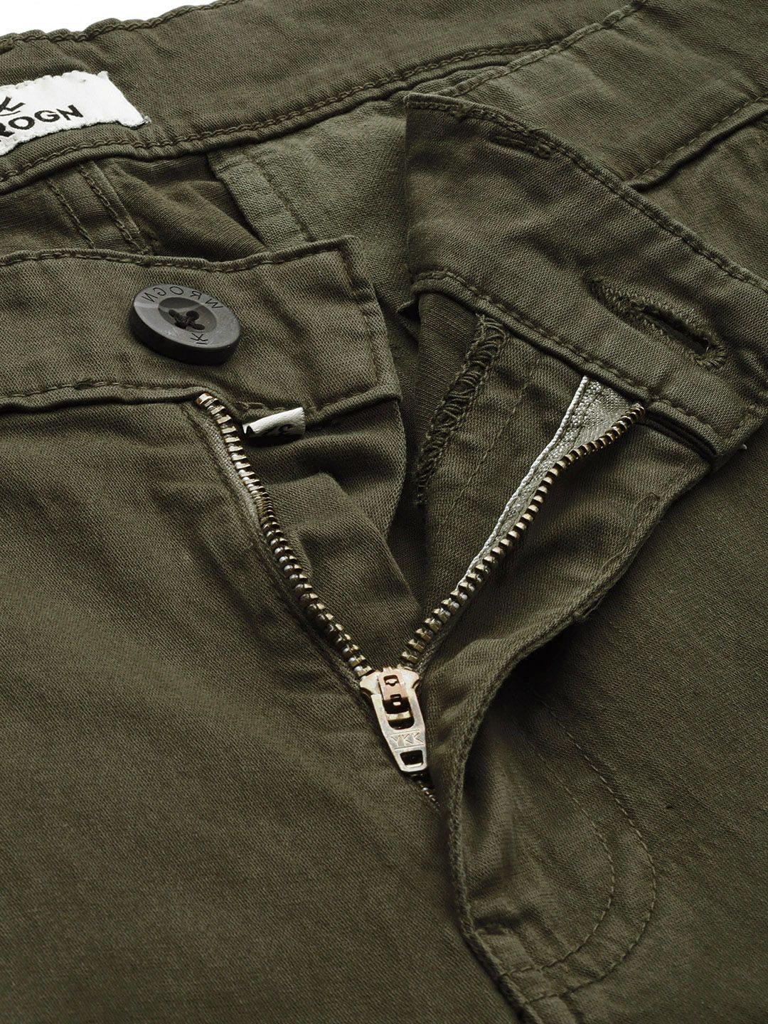 Solid Olive Cargo Jogger - Image 5
