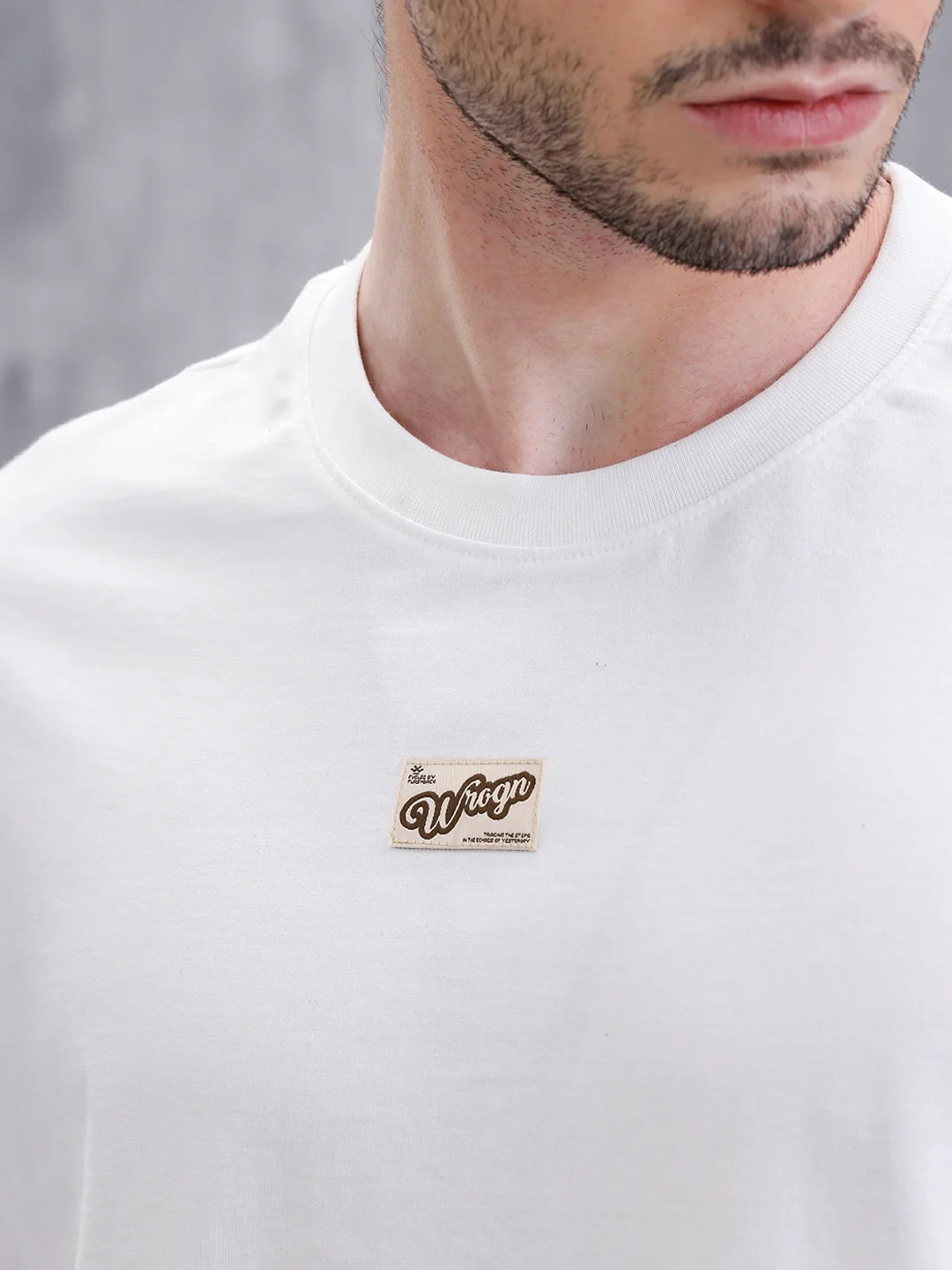 Solid Oversized Fit T-Shirt | White - Image 5