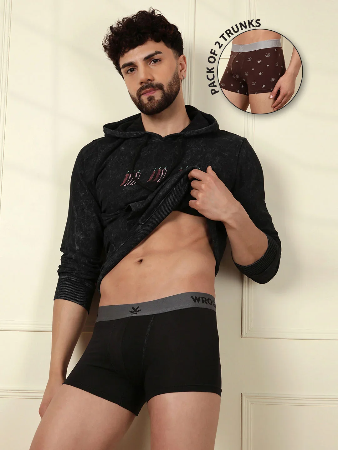 Solid & Print Pack of 2 Trunks - Image 3