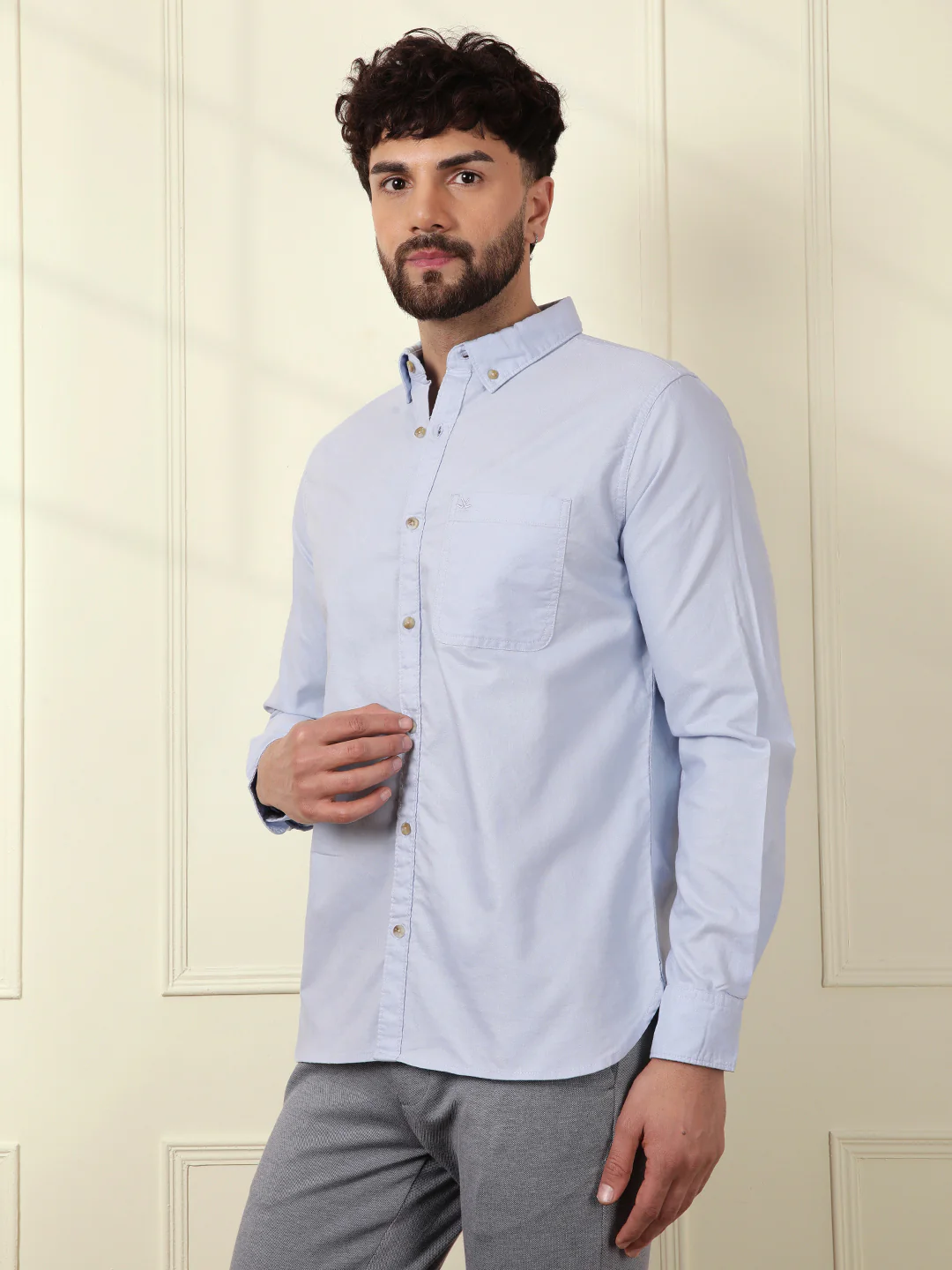 Solid Rare Blue Shirt - Image 4