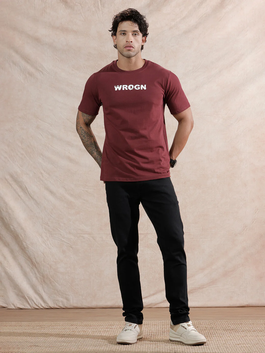 Solid Skinny Fit Jeans | Black - Image 2
