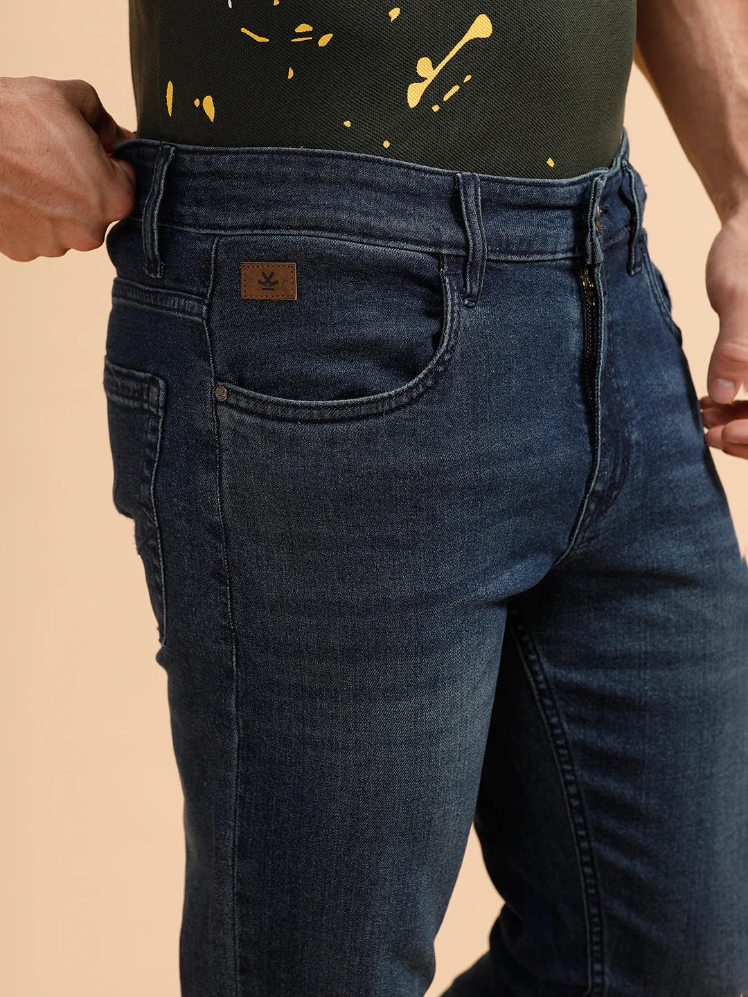 Casual Slim Fit Jeans | Dark Blue - Image 5
