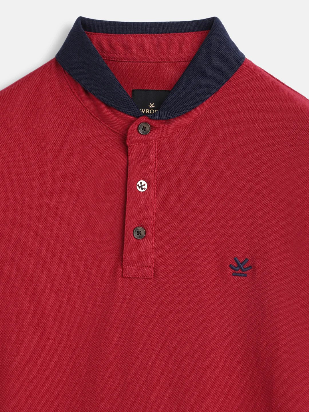 Solid Slim Fit Polo T-Shirt | Red - Image 3
