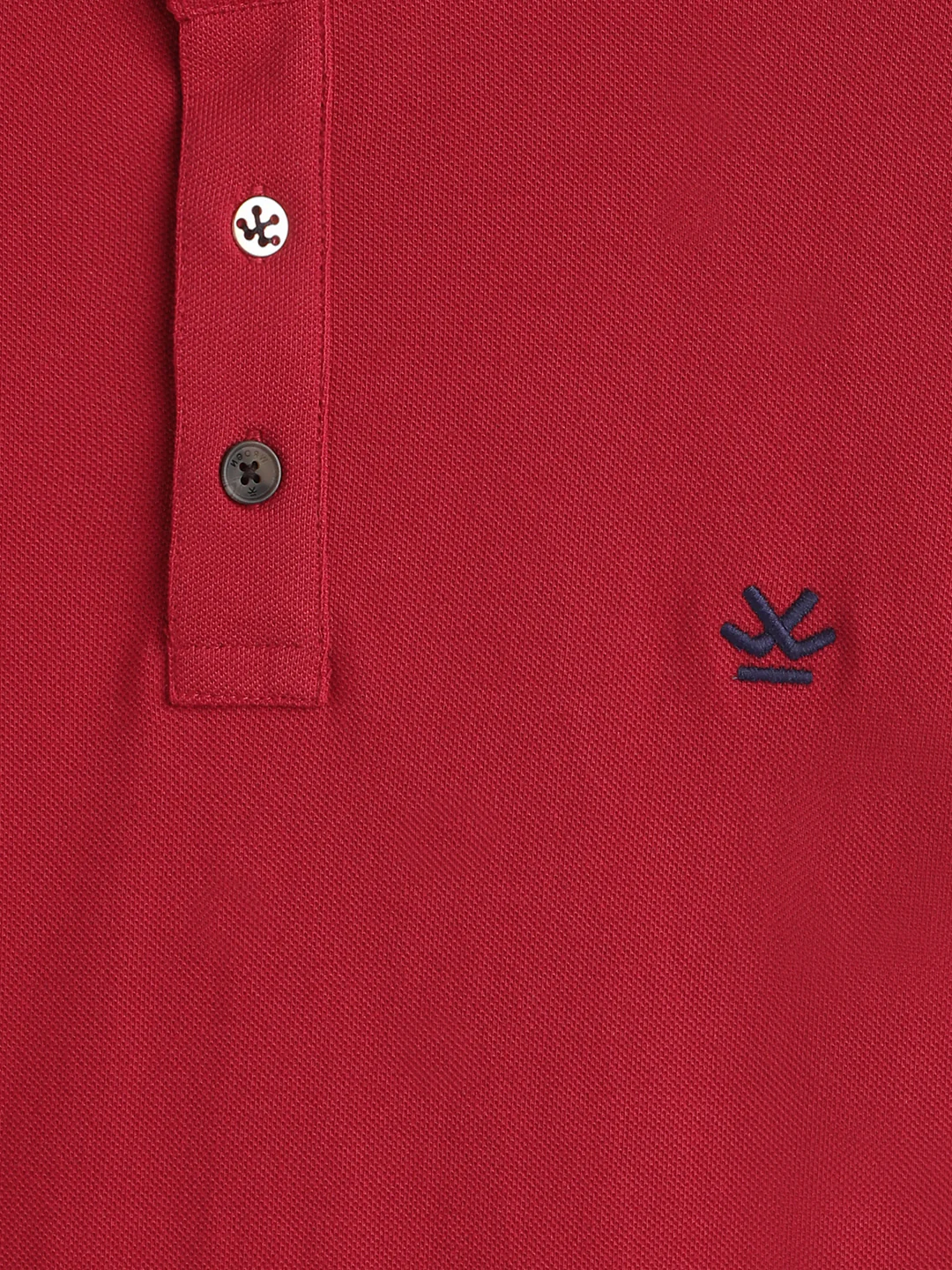 Solid Slim Fit Polo T-Shirt | Red - Image 4