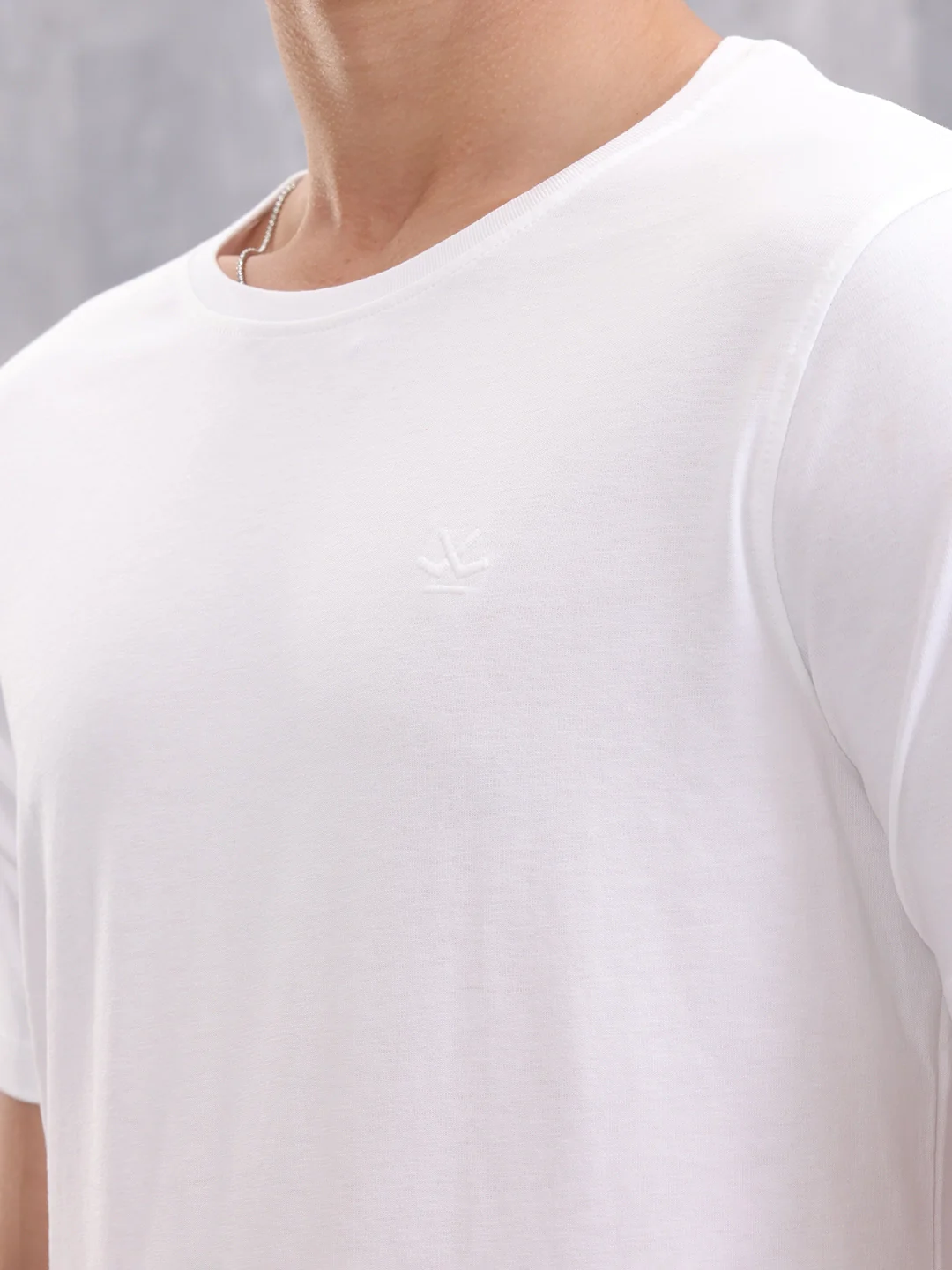 Solid Slim Fit T-Shirt | White - Image 4