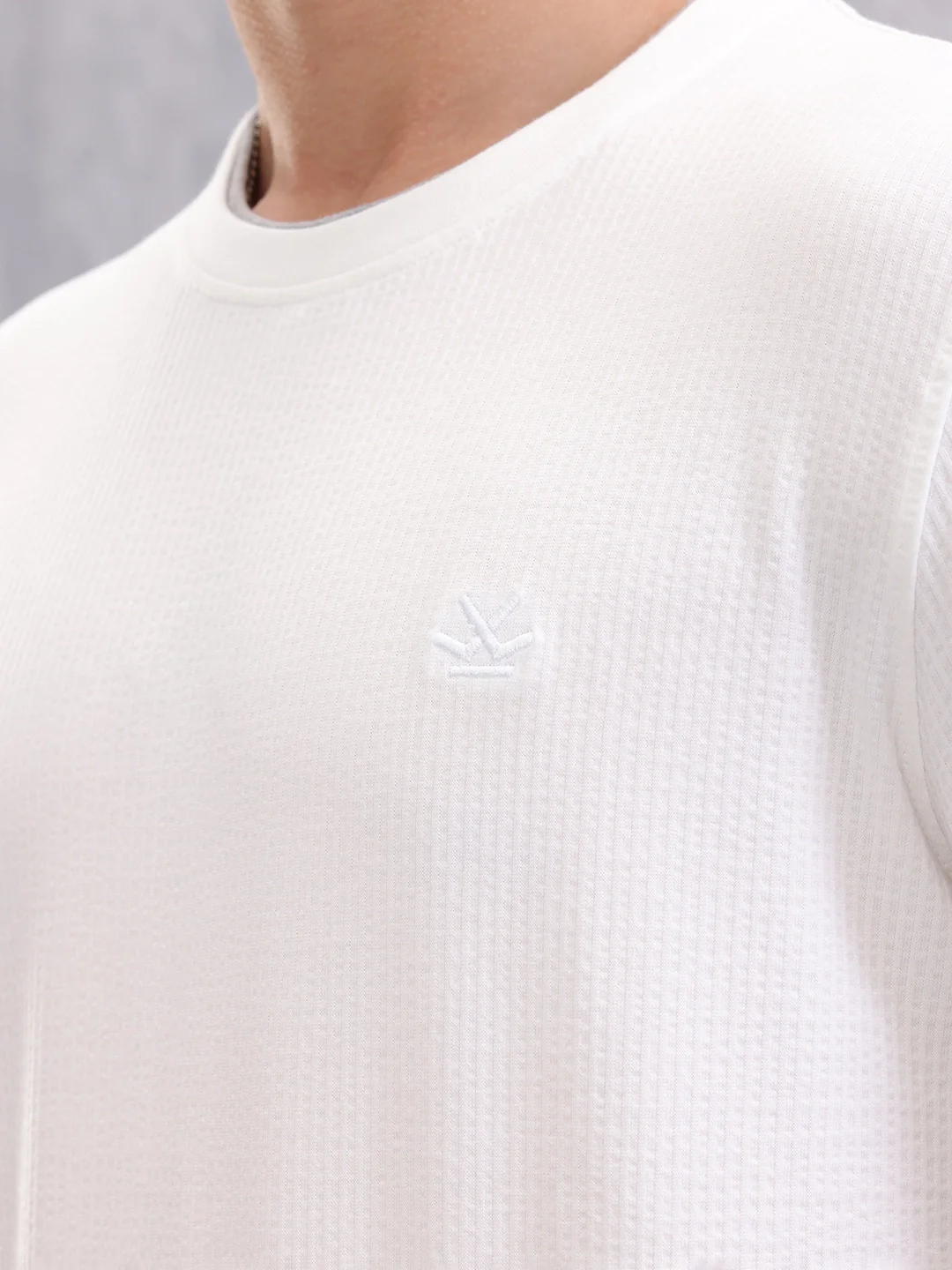 Solid Slim Fit T-Shirt | White - Image 4