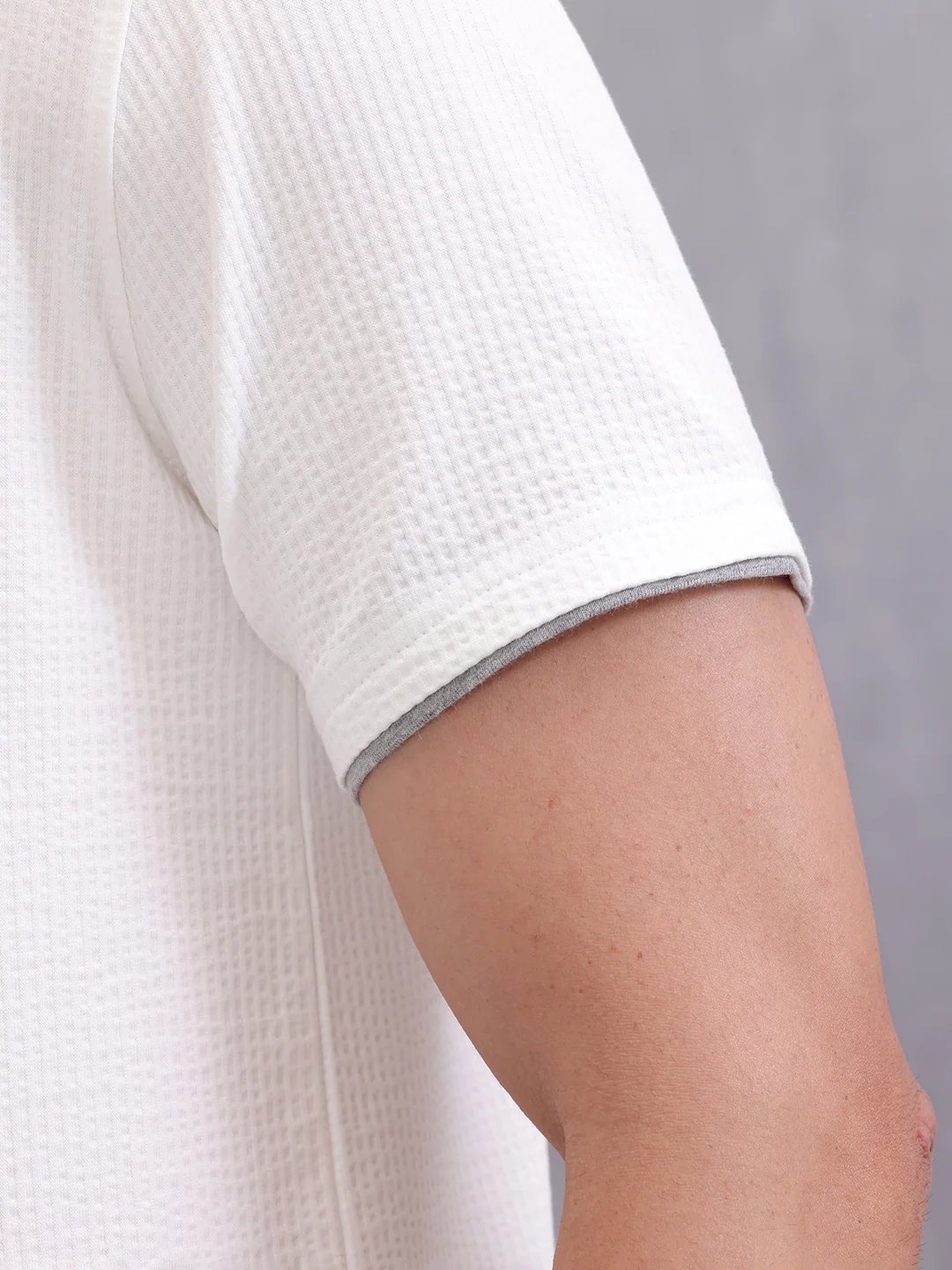 Solid Slim Fit T-Shirt | White - Image 5