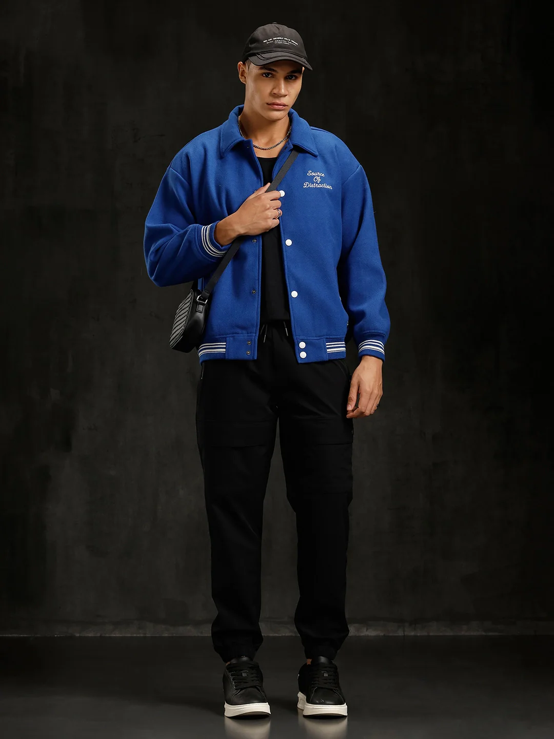 Solid Straight Fit Jogger | Black - Image 2