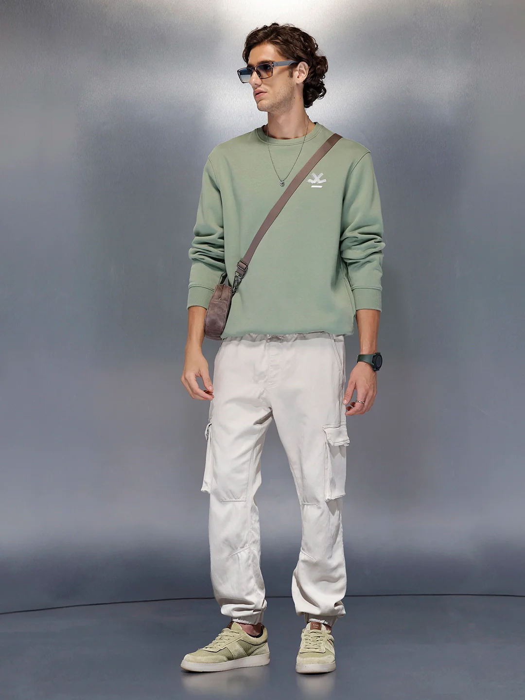 Solid Straight Fit Jogger | Off White - Image 2