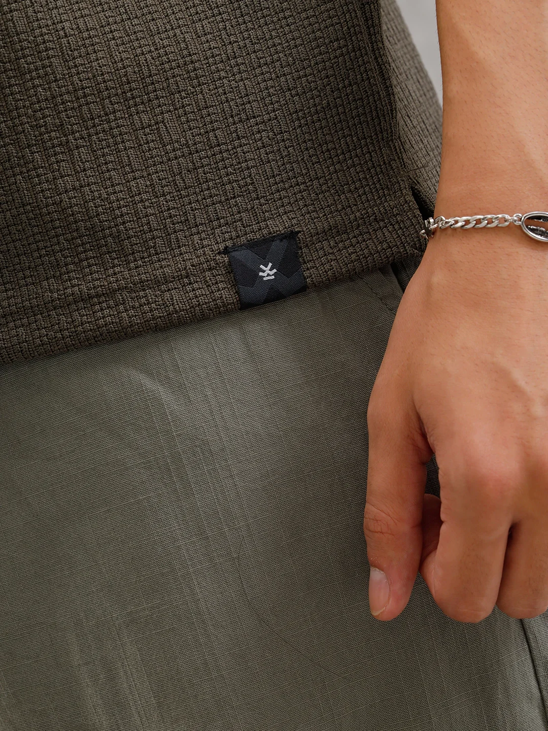 Solid Textured Polo | Olive - Image 8