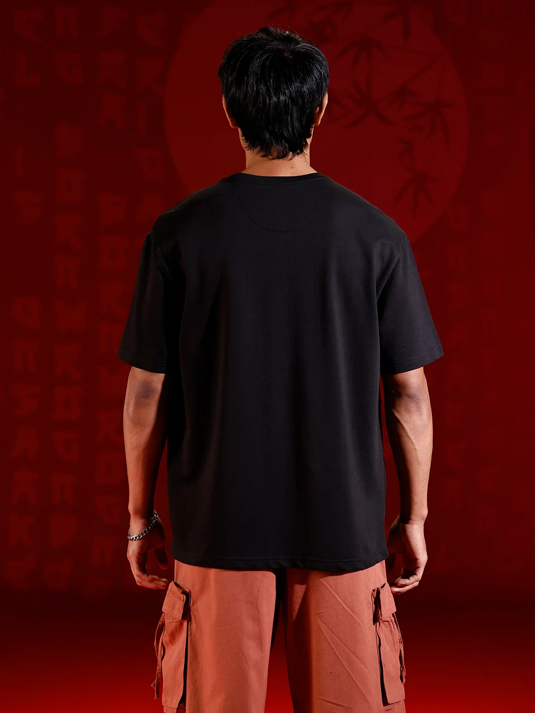 Statement warrior print T-shirt | Black - Image 4