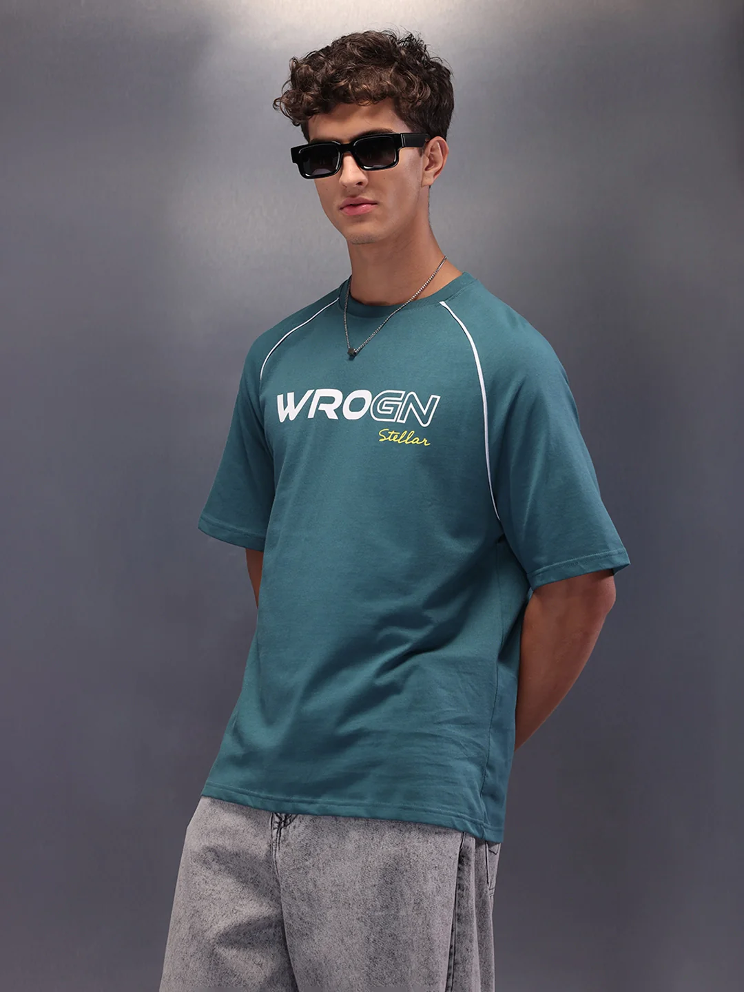 Stellar Placement Printed T-Shirt | Green - Image 4