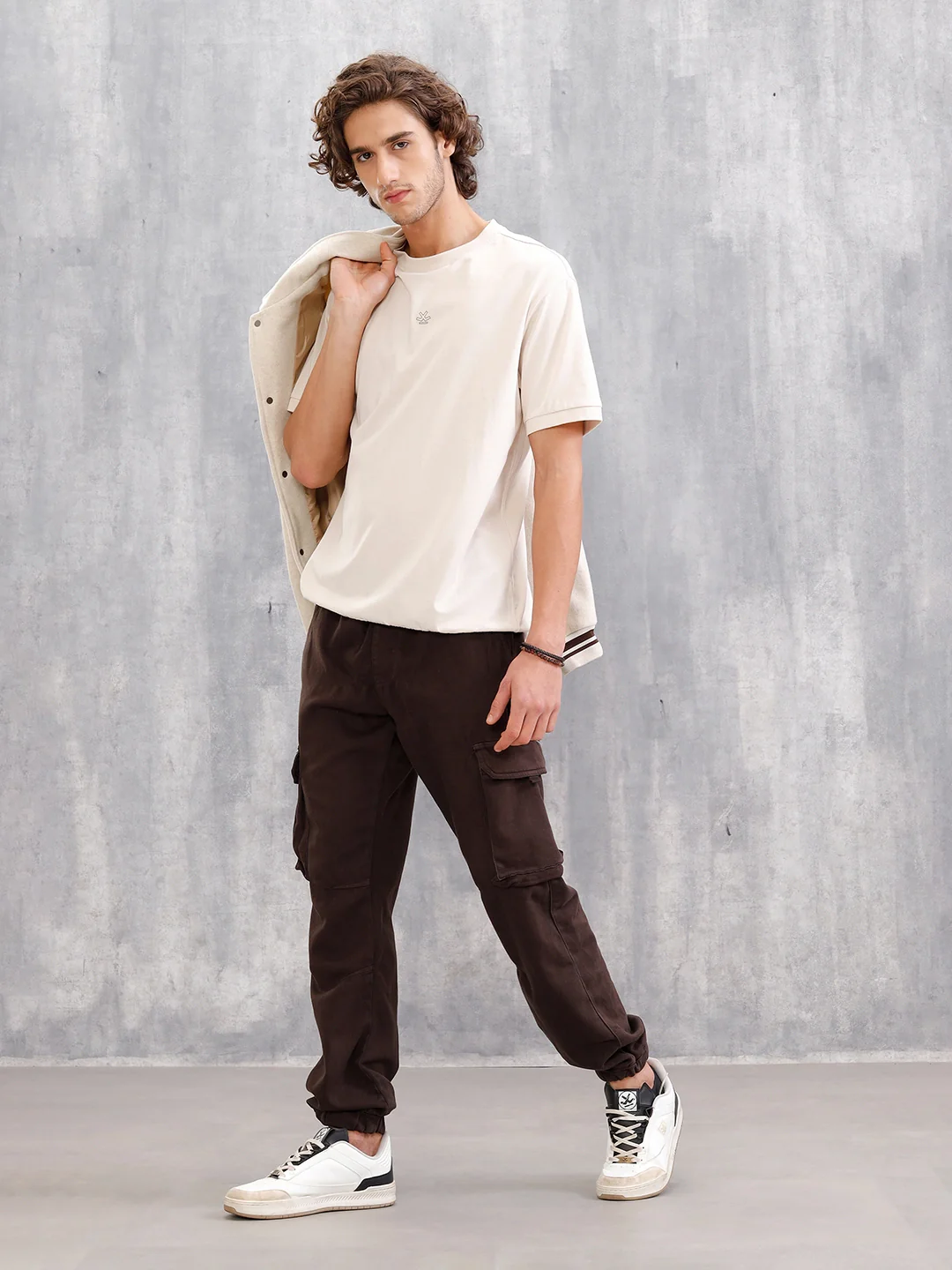 Straight Fit Cargo Jogger I Dk Brown - Image 2