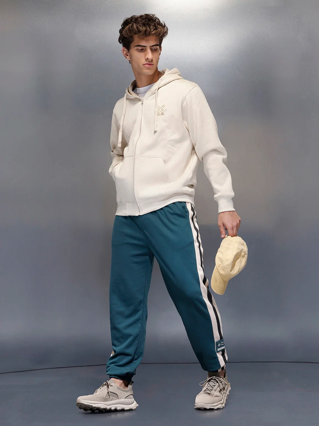 Street Athleisure Stripe Joggers | Green - Image 2
