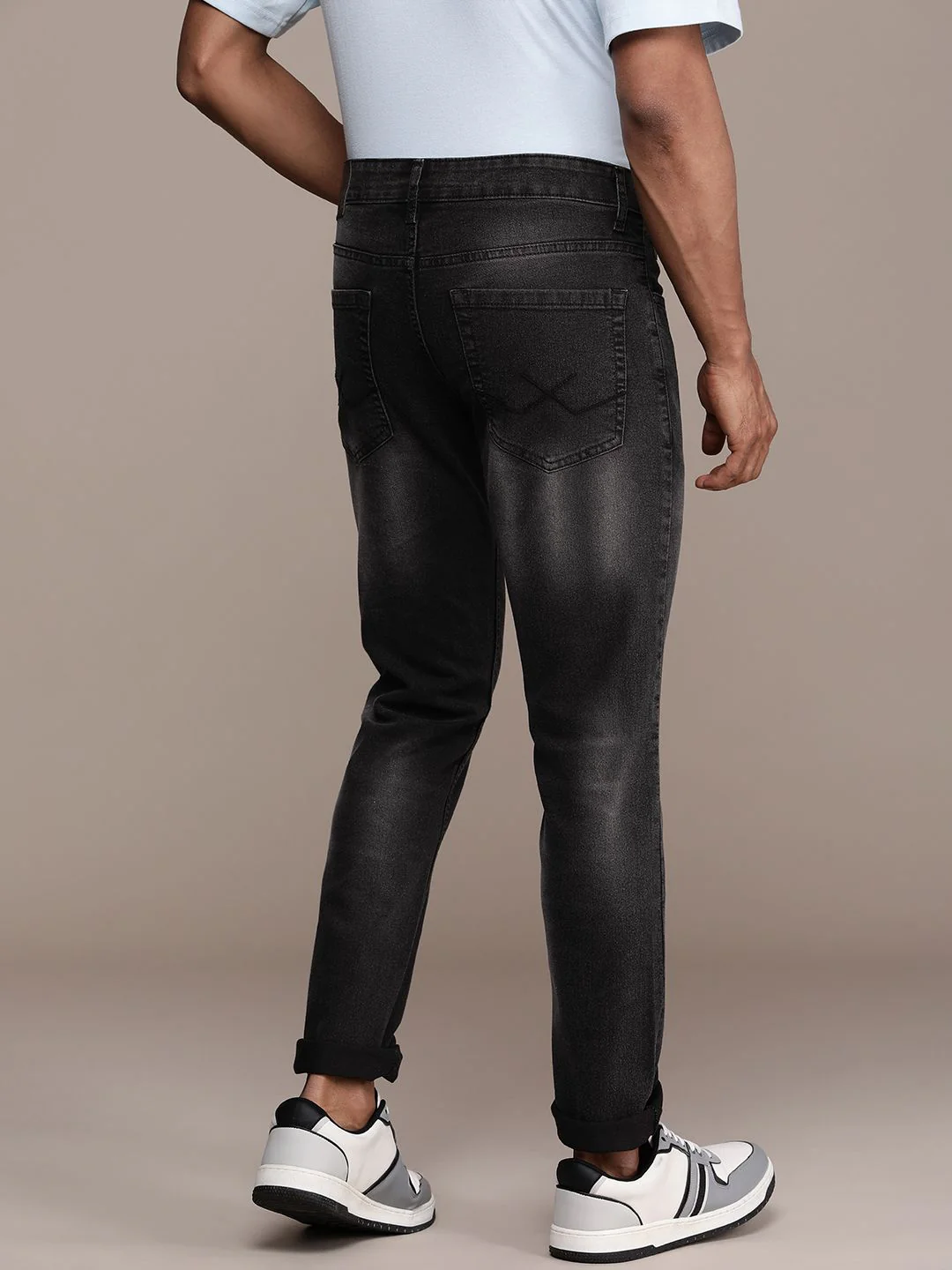Striking Slim Fit Light Fade Stretch Jeans - Image 3