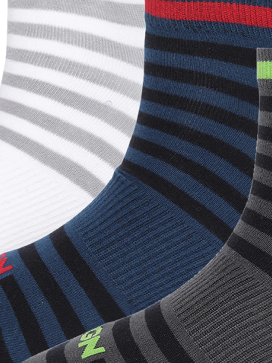 Striped Comfort Sneaker Socks Pack of 3 - Image 5