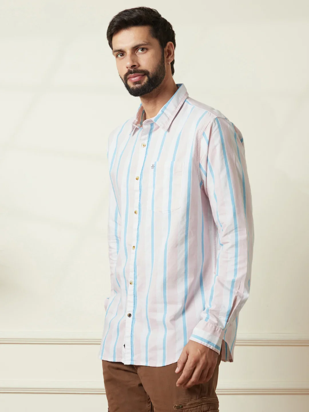 Striped Oxford Shirt | Pink - Image 4