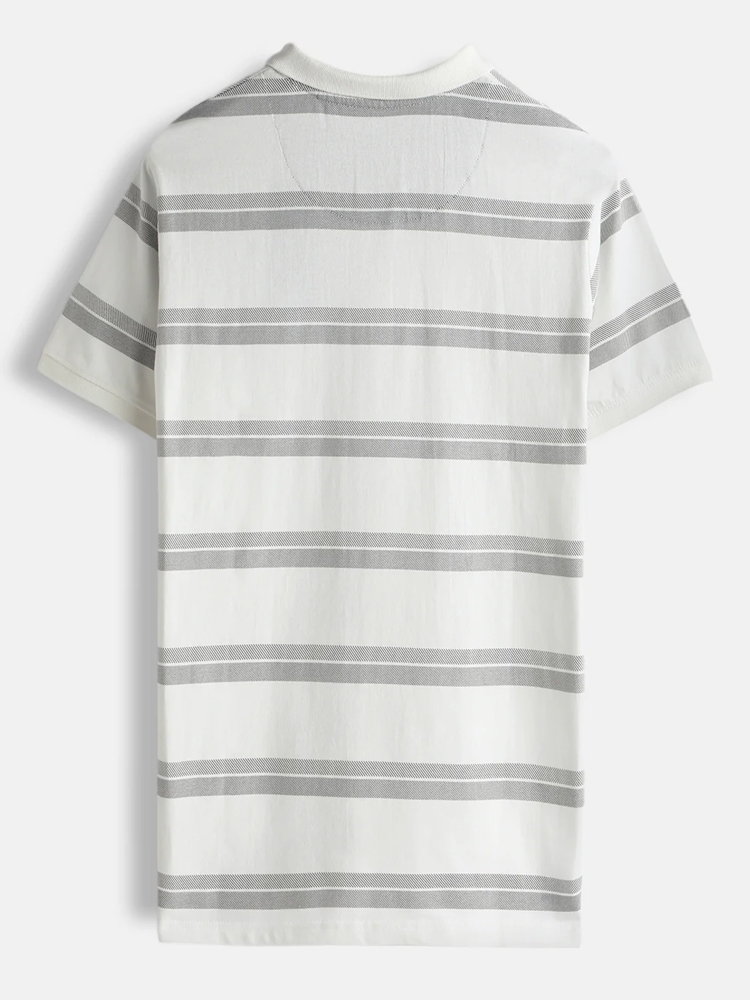 Striped Slim Fit Polo T-Shirt | Off White - Image 2