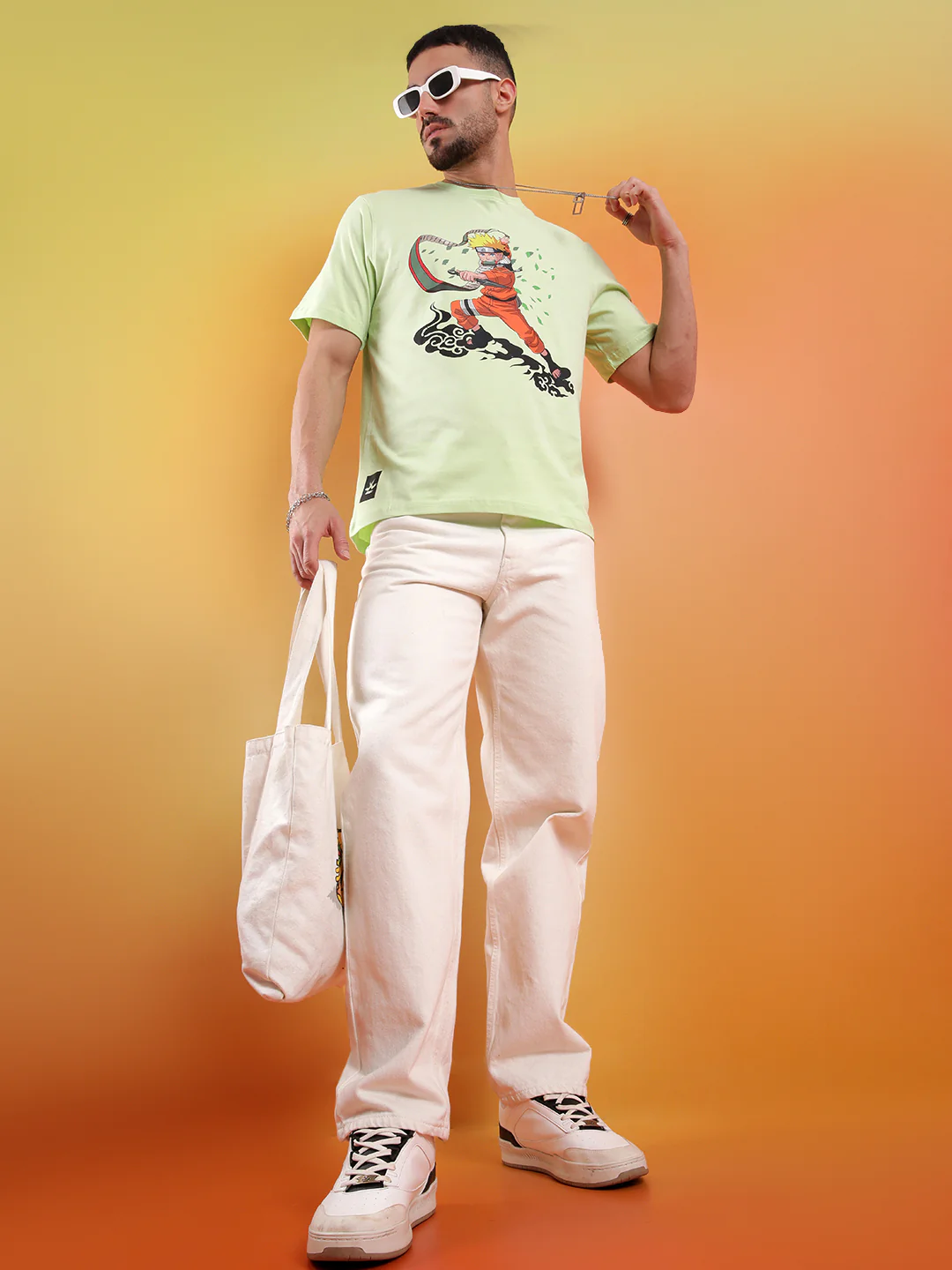 Summoning Scroll Green Naruto T-Shirt - Image 2
