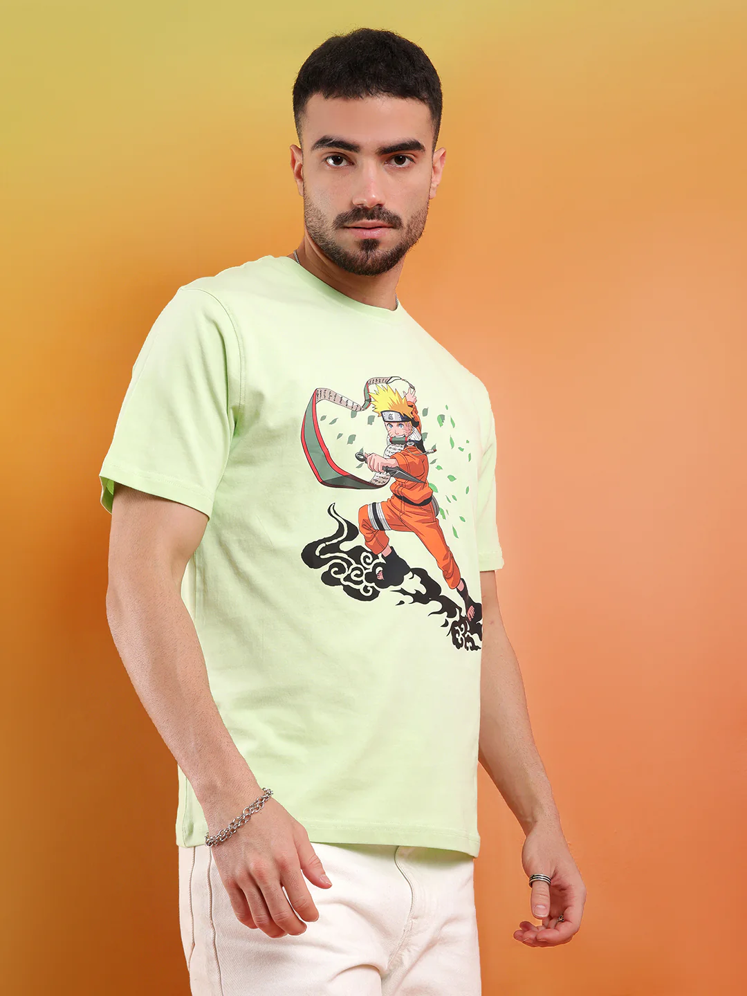 Summoning Scroll Green Naruto T-Shirt - Image 4