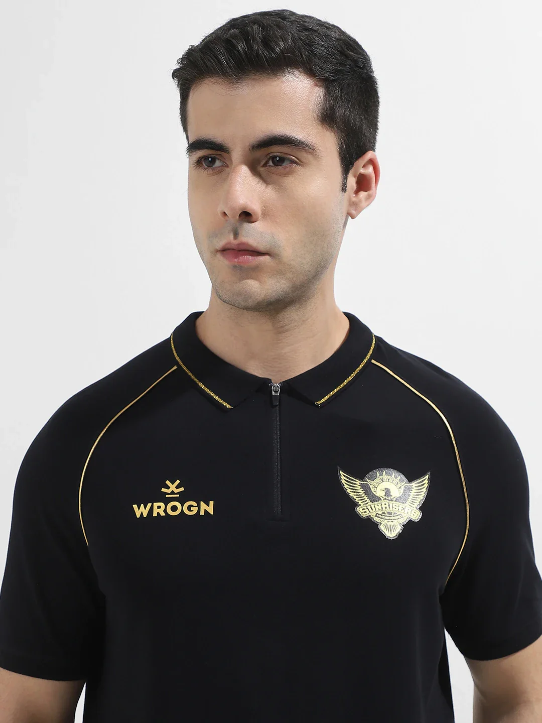 Sunrisers Hyderabad 2025 Limited Edition Polo T-Shirt | Black - Image 6