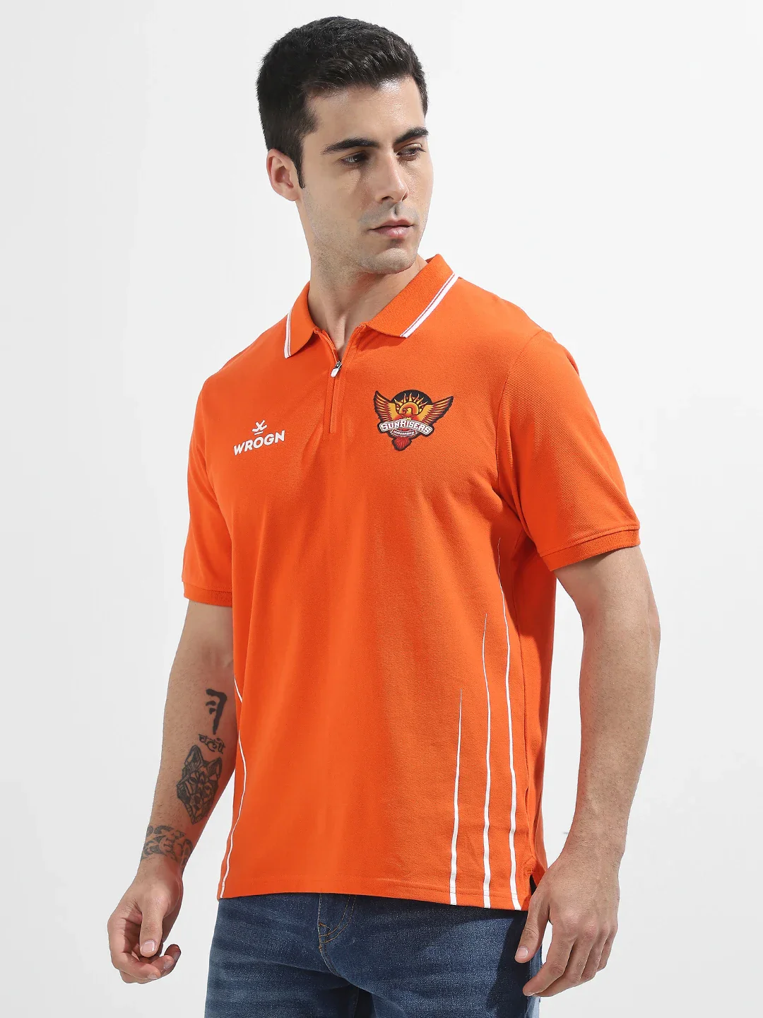Sunrisers Hyderabad 2025 Limited Edition Polo T-Shirt | Orange - Image 4
