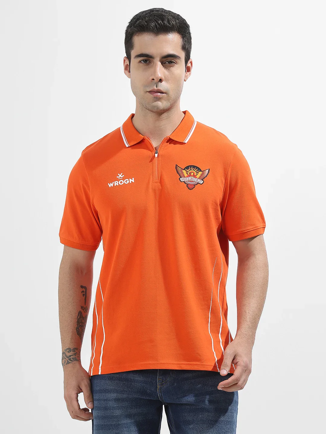 Sunrisers Hyderabad 2025 Limited Edition Polo T-Shirt | Orange - Image 6