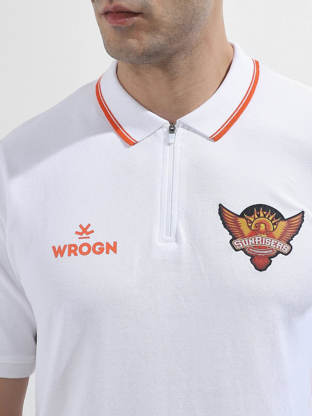 Sunrisers Hyderabad 2025 Limited Edition Polo T-Shirt | White - Image 5